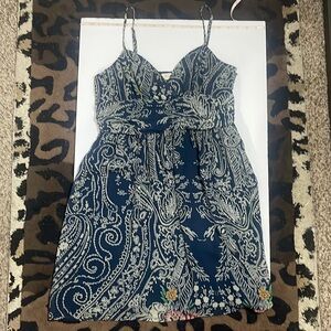 Staring at Stars - Size 10 - Navy Floral Mini Dress